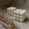 Minimalist Bubble Cube Candles